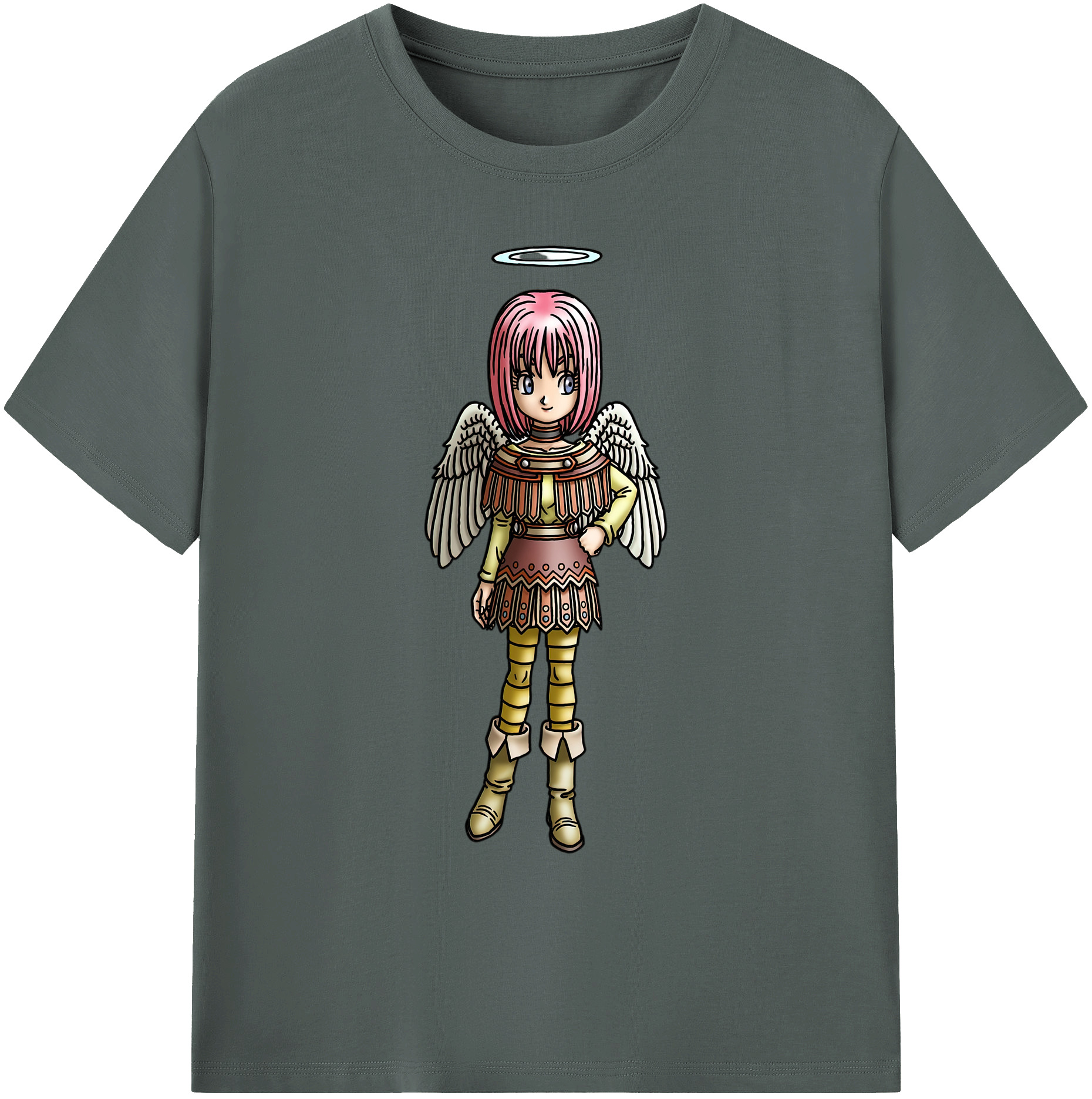 （画像用） ドラゴンクエスト Doragon Kuesuto Dragon Quest 綿100％ メンズ半袖Tシャツ｜肌触りやわらか＆通気性